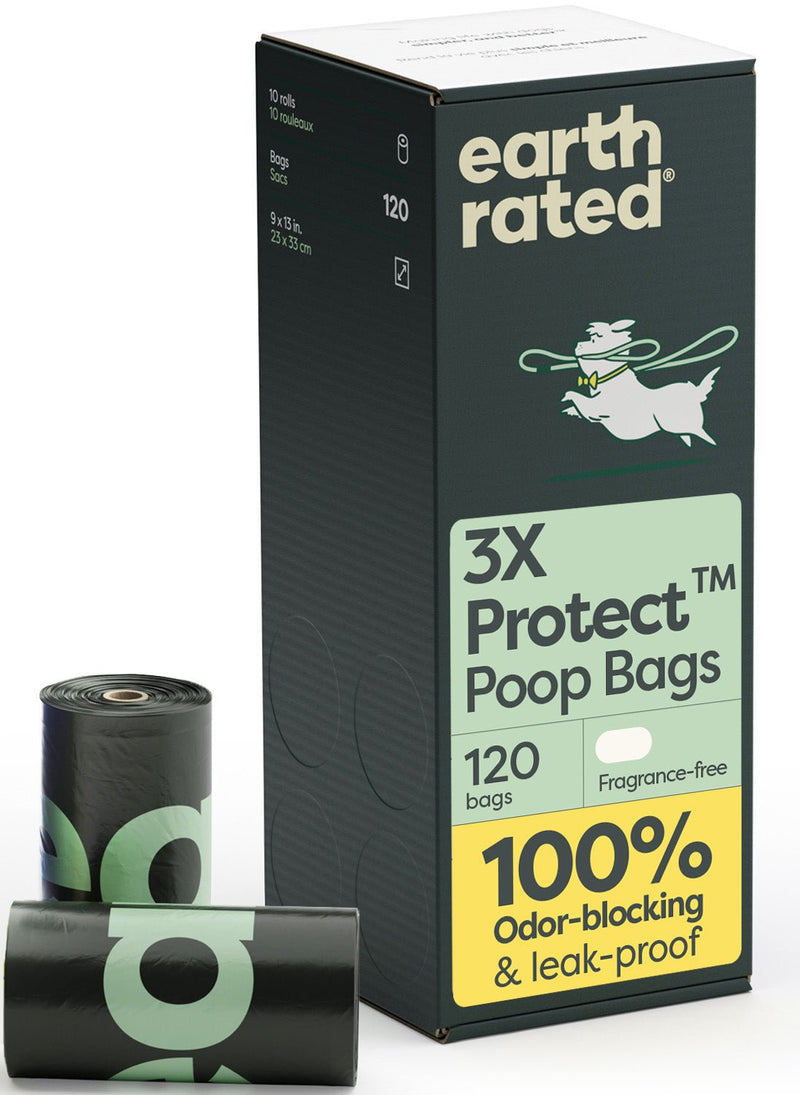 Odor-Blocking Dog Poop Bags Refill Rolls With 3X Protect Technology F0